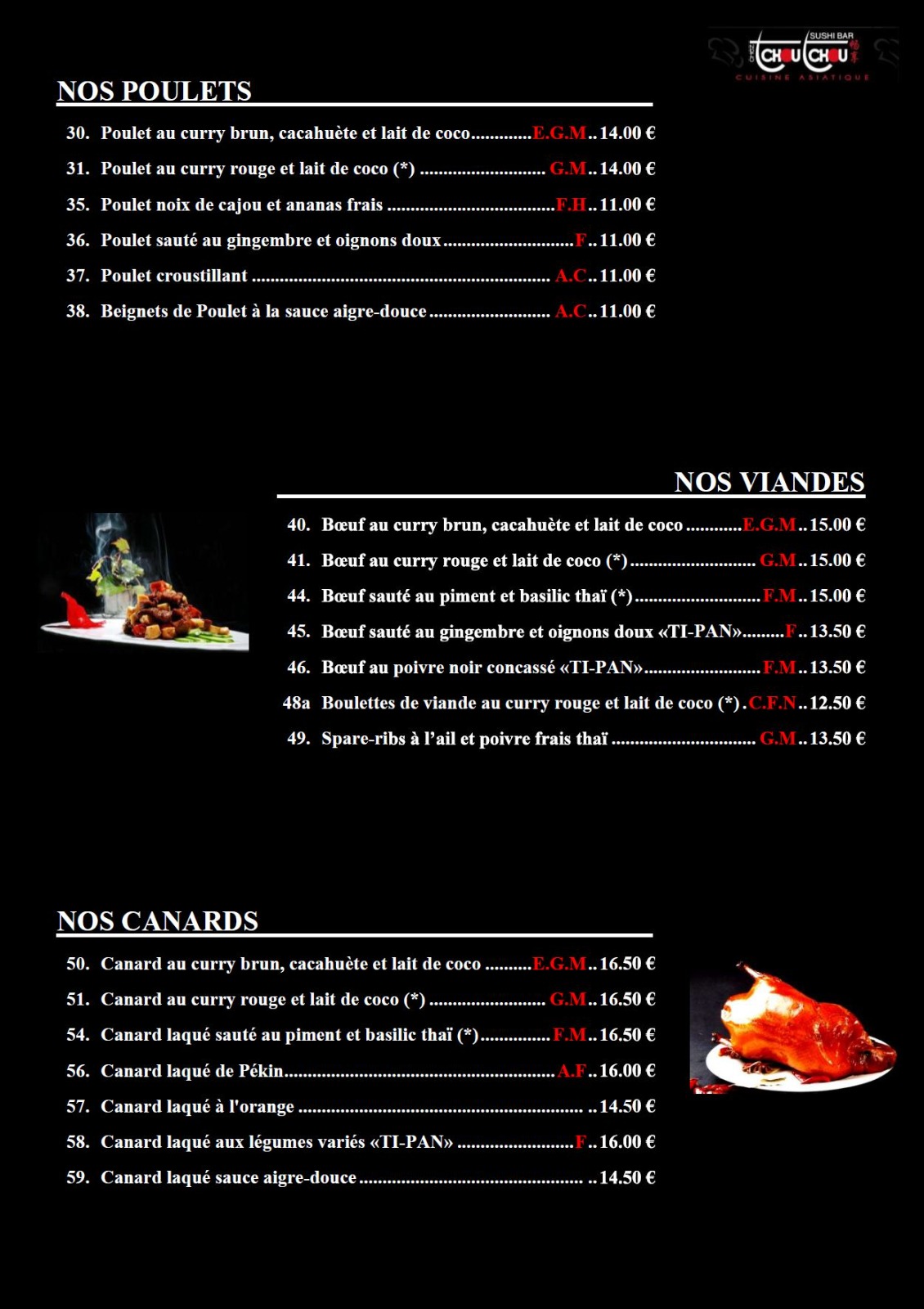 menu thailandais chez tchou tchou 4