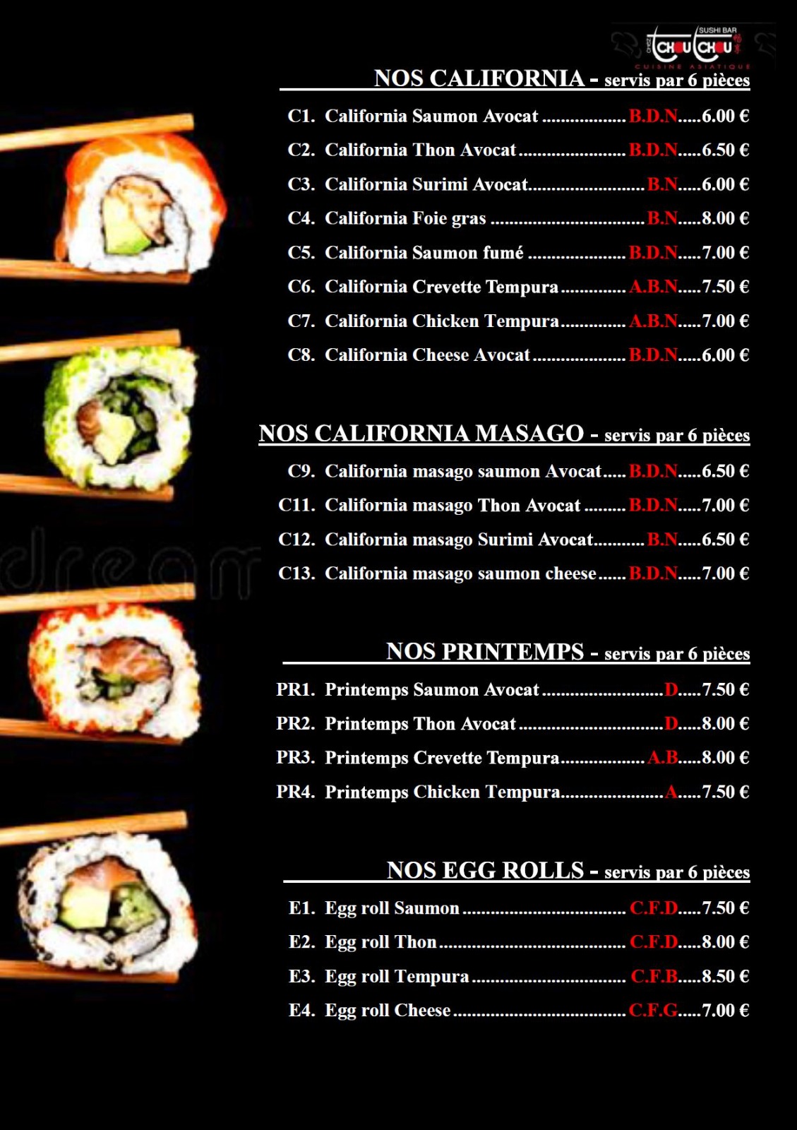 sushi chez tchou tchou 5