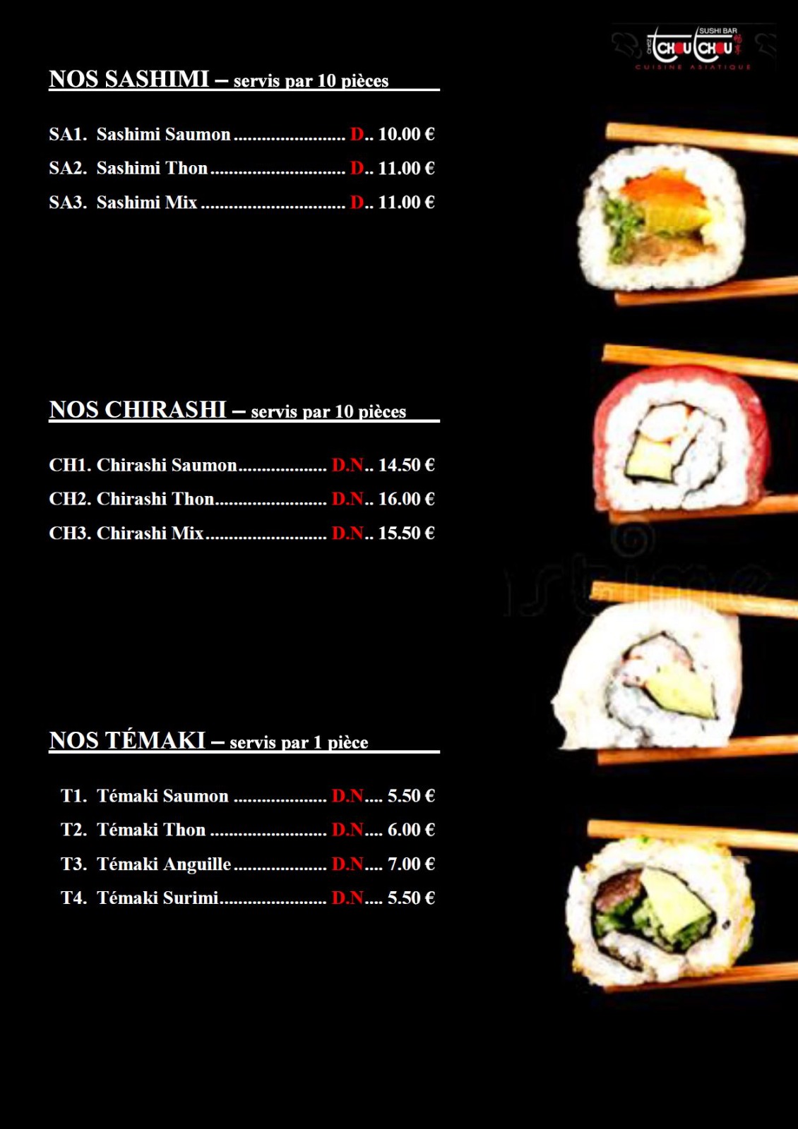 sushi chez tchou tchou 6